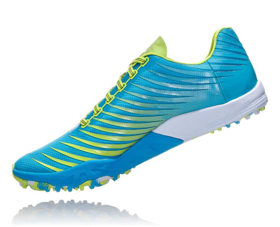 Hoka One One Evo Xc Spikes Dam - Blå/Gröna - FOZYD-1357